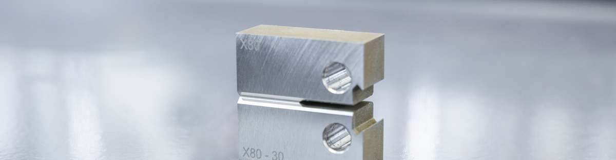 A close-up-picture of a material specimen used in the hydrogen testing lab.