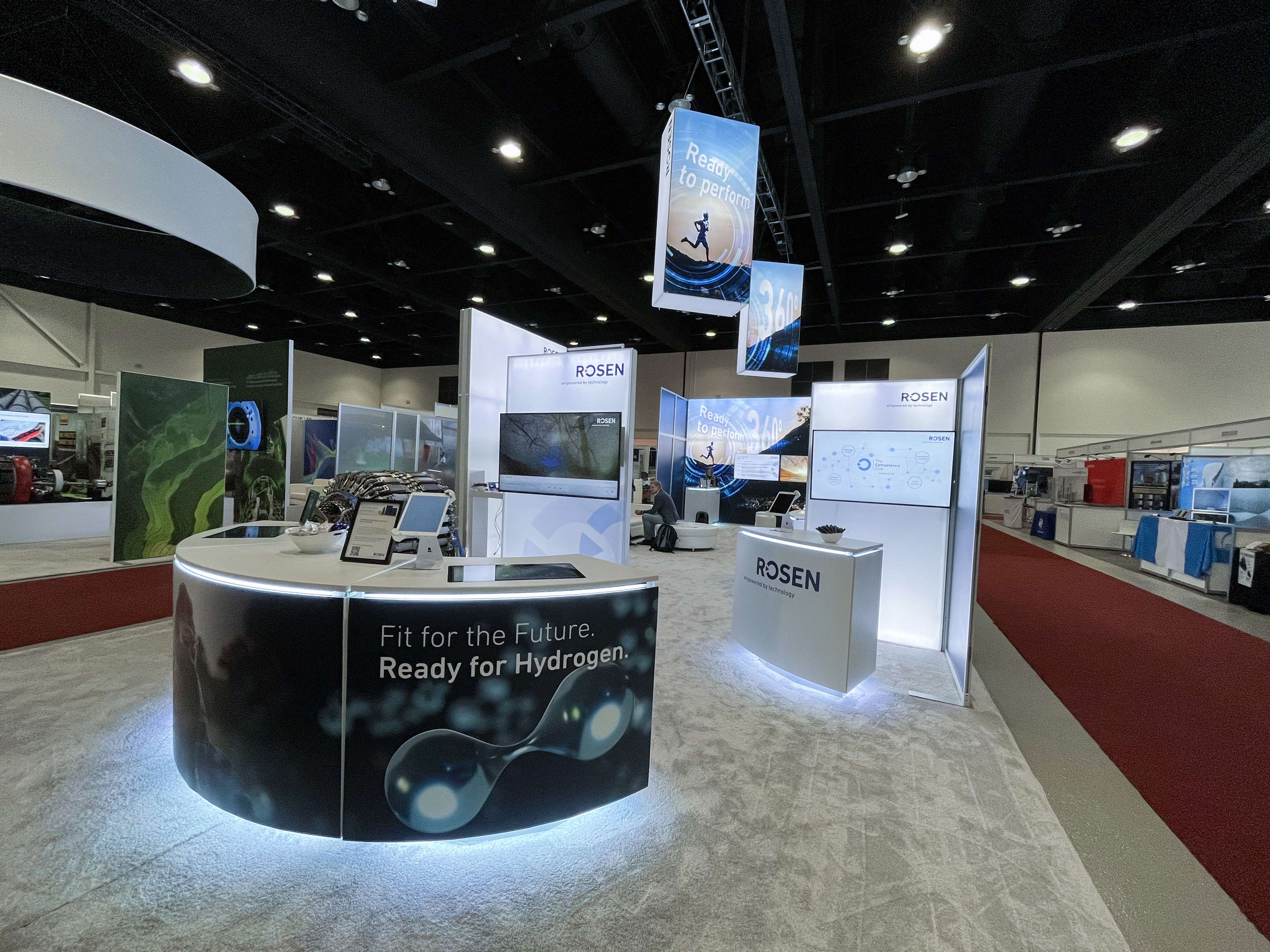 Picture of ROSEN's booth at the International Pipeline Conference and Exhibition (IPC) 2022.