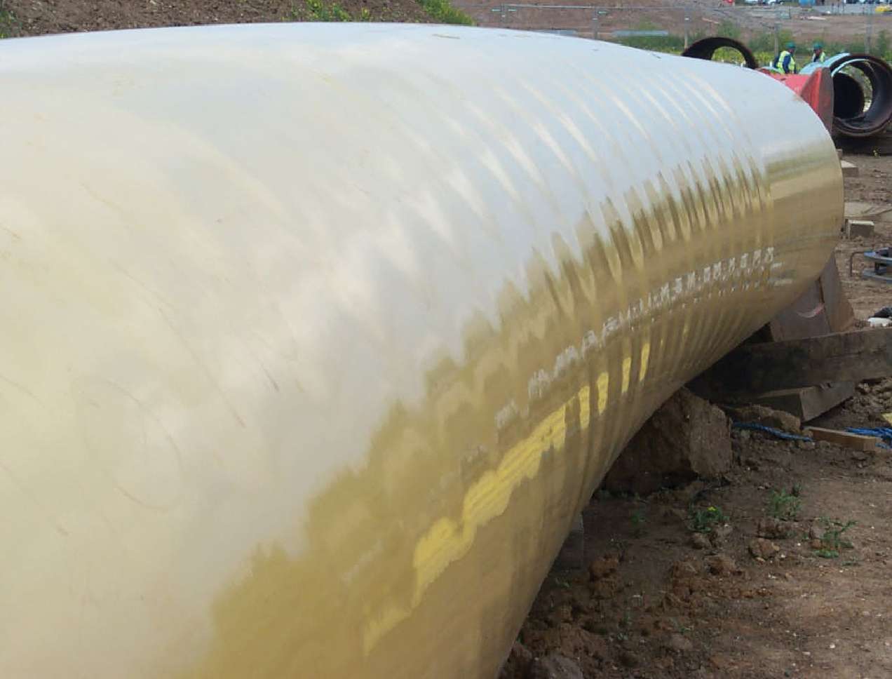 Picture of pipeline ripples.