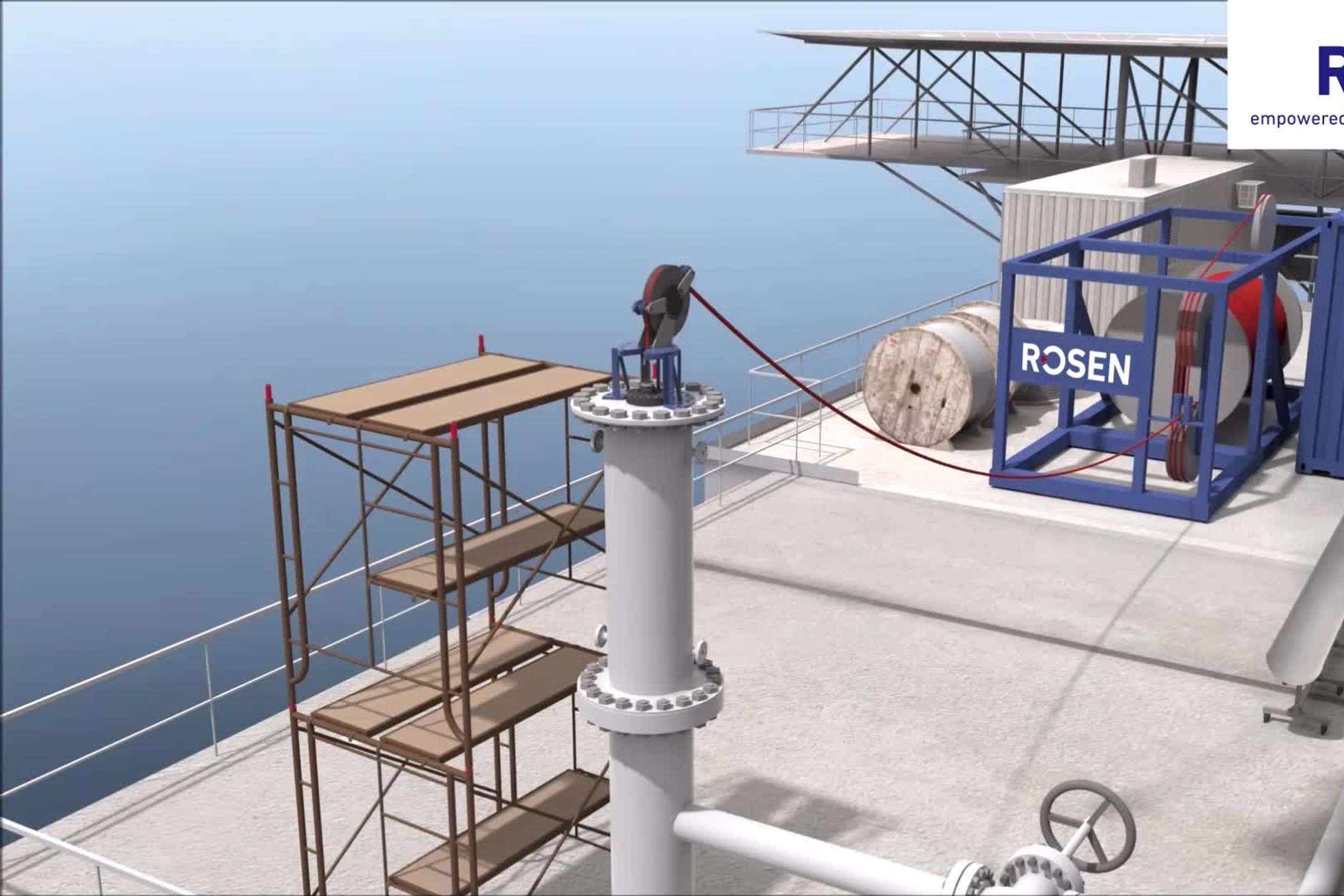 Offshore Riser Inspection for 18" Pipeline Ultrasonic Crack Detection - PA + TOFD