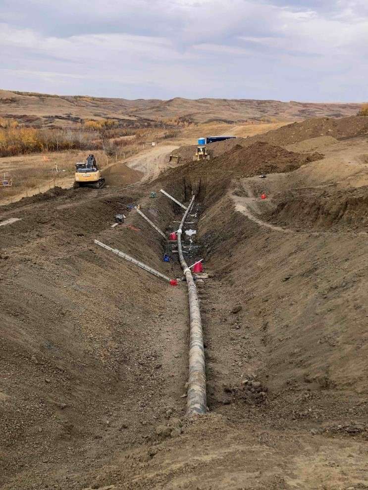 Photograph excavation site during stress relief