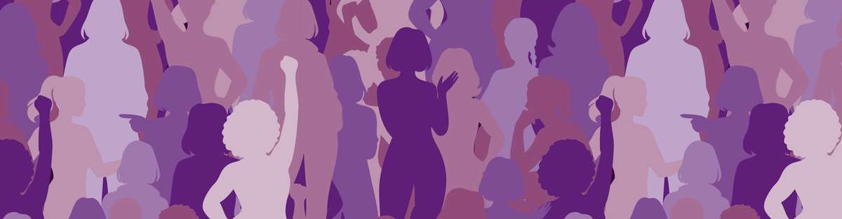 Graphic with female silhouettes