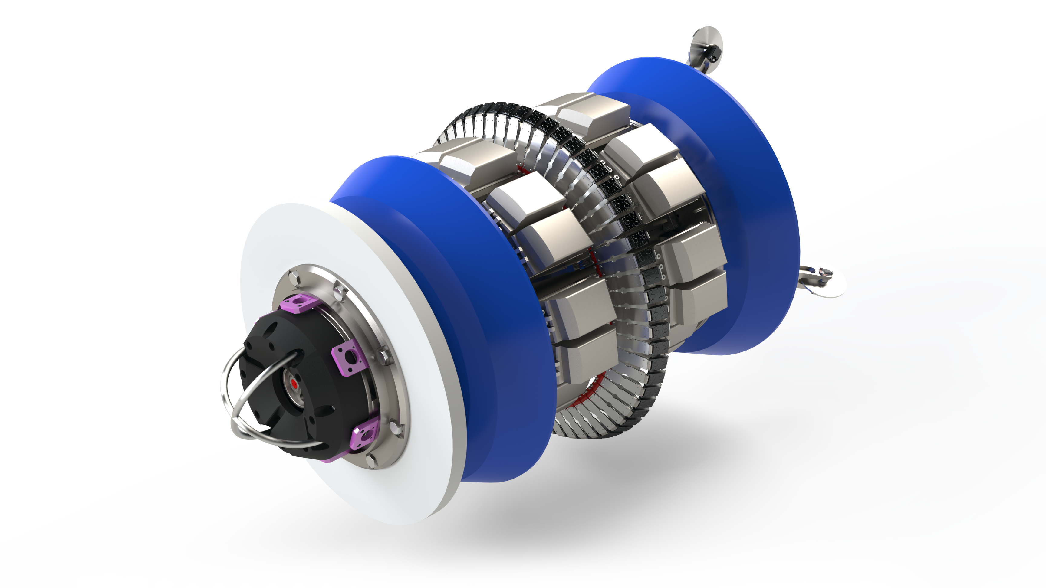 This image shows a rendering of ROSEN’s RoCorr MFL-A Plus Tool.