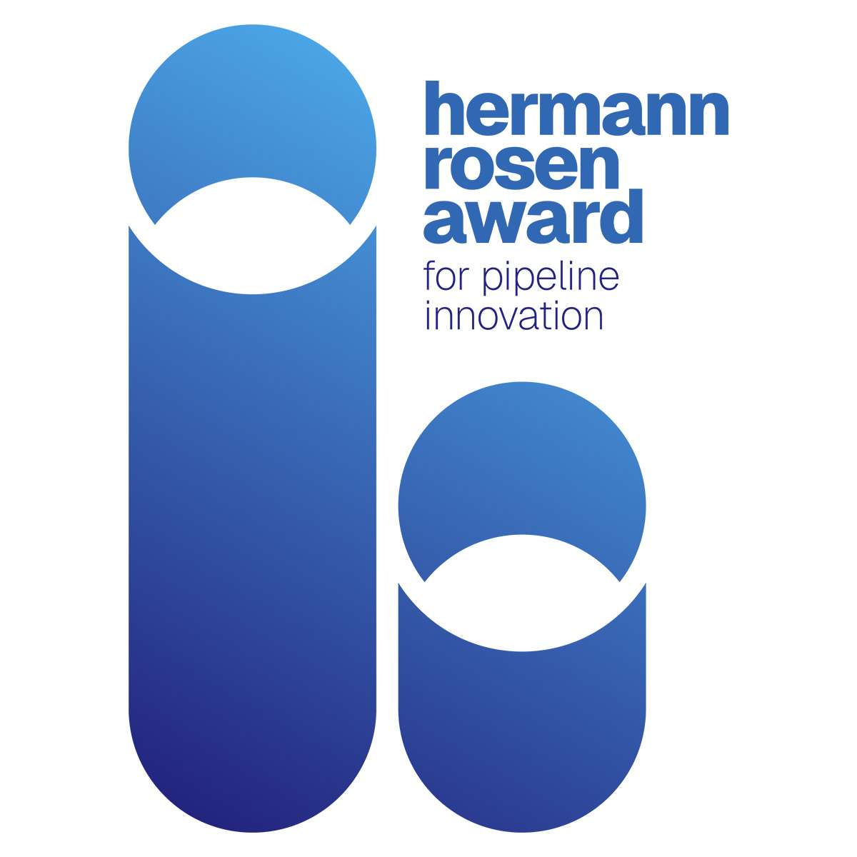 Logotipo del Premio Hermann Rosen a la innovación en el sector de los gasoductos.