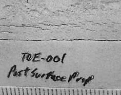 Picture of lamination cracking in pipeline material