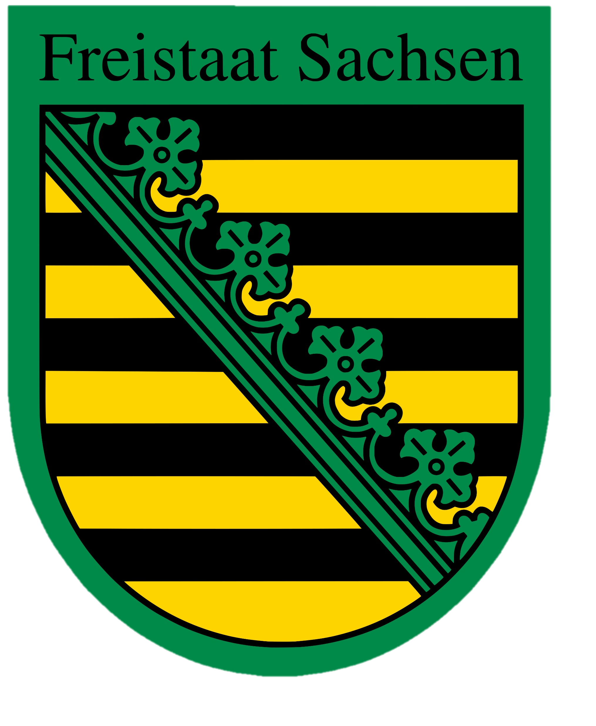 Landessignet des Freistaates Sachsen von 2005.