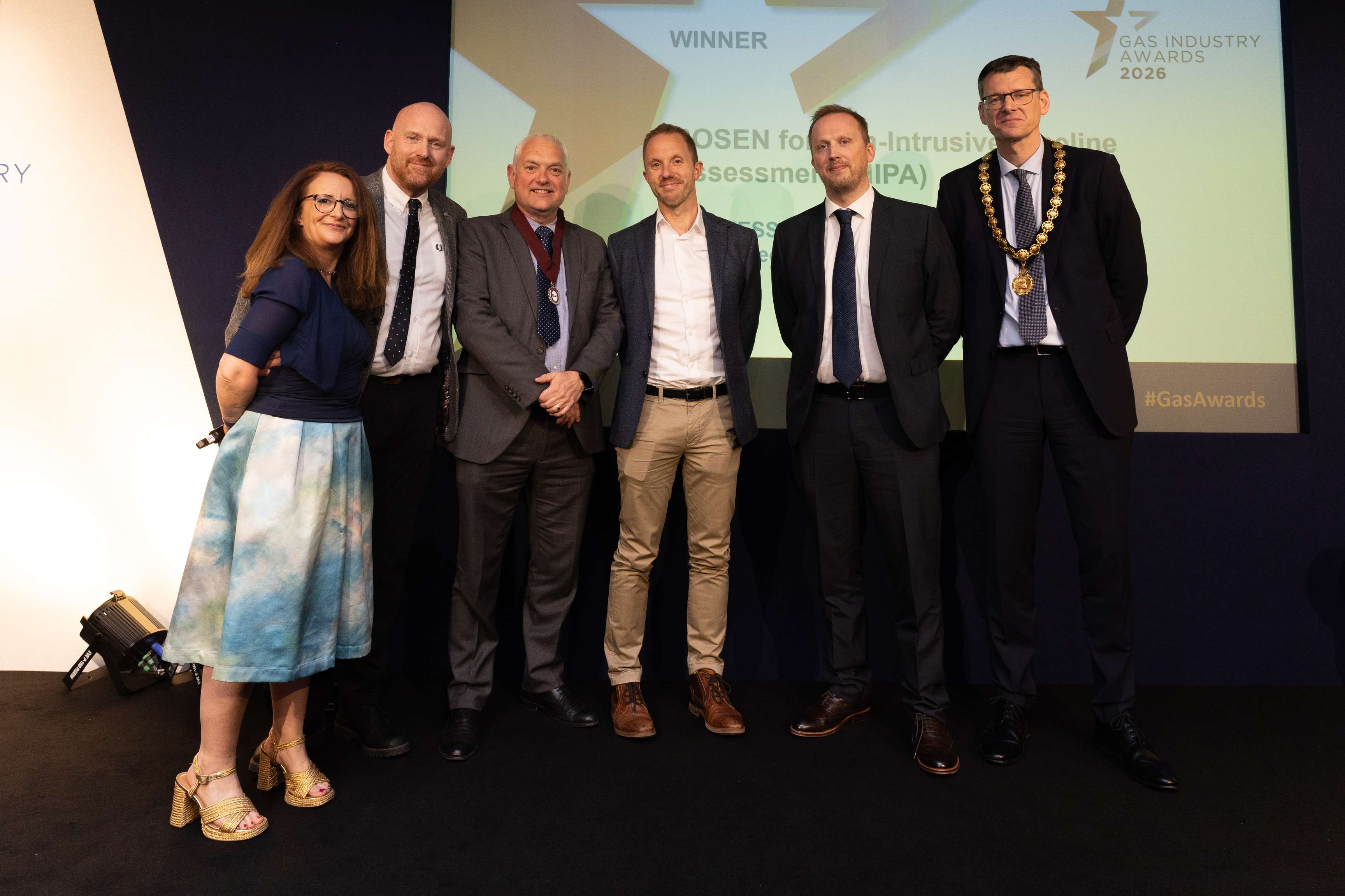 People standing on stage at the Gas Industry Awards 2026.