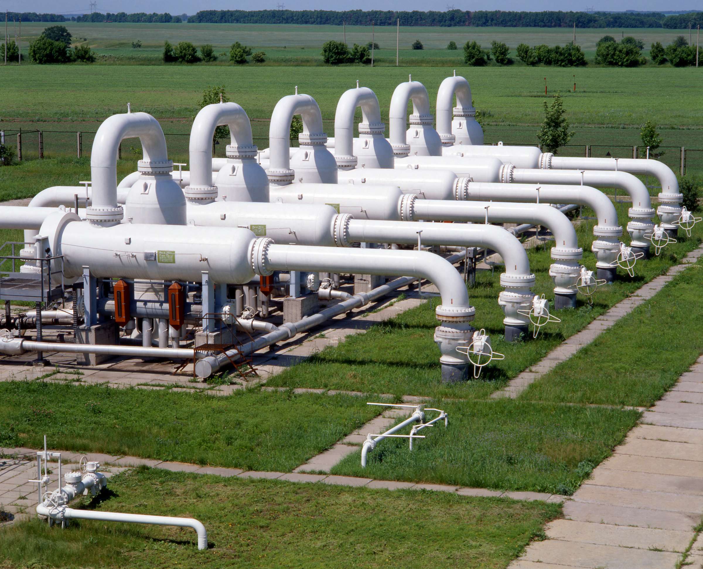 Underground gas storage facilities.