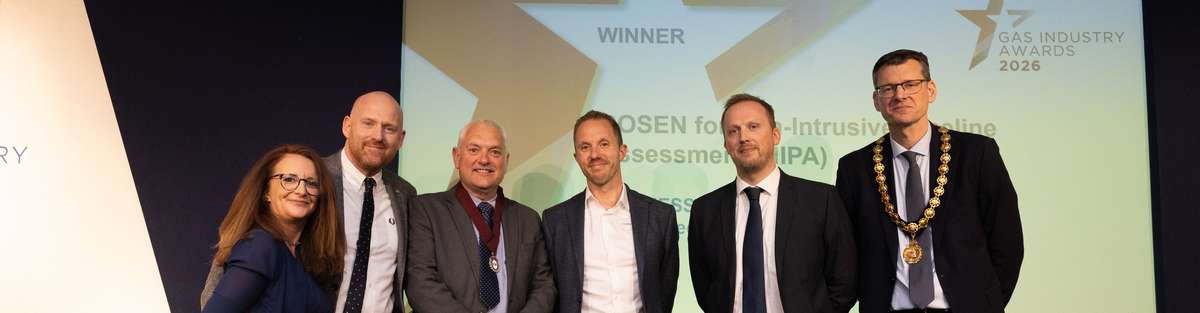 People standing on stage at the Gas Industry Awards 2026.