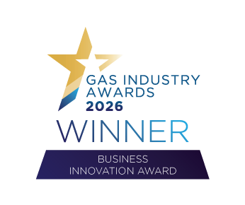 Logo of the winner of the Business Innovation Award at the Gas Industry Awards 2026.