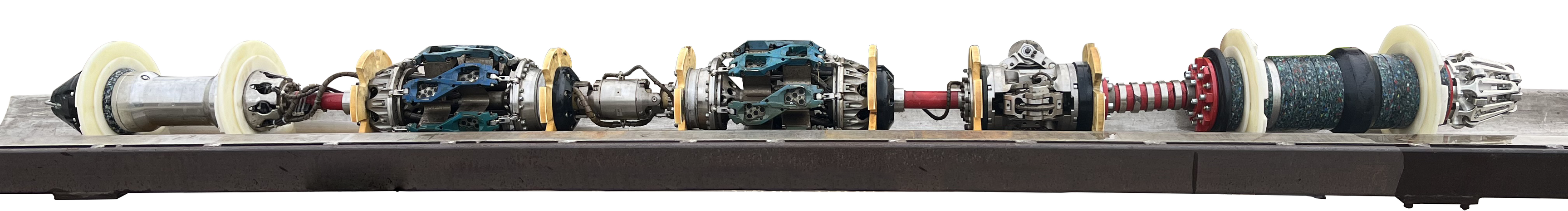 10” bi-directional RoCorr UTWM tool featuring a segment engineered to lodge in 1.5D bends