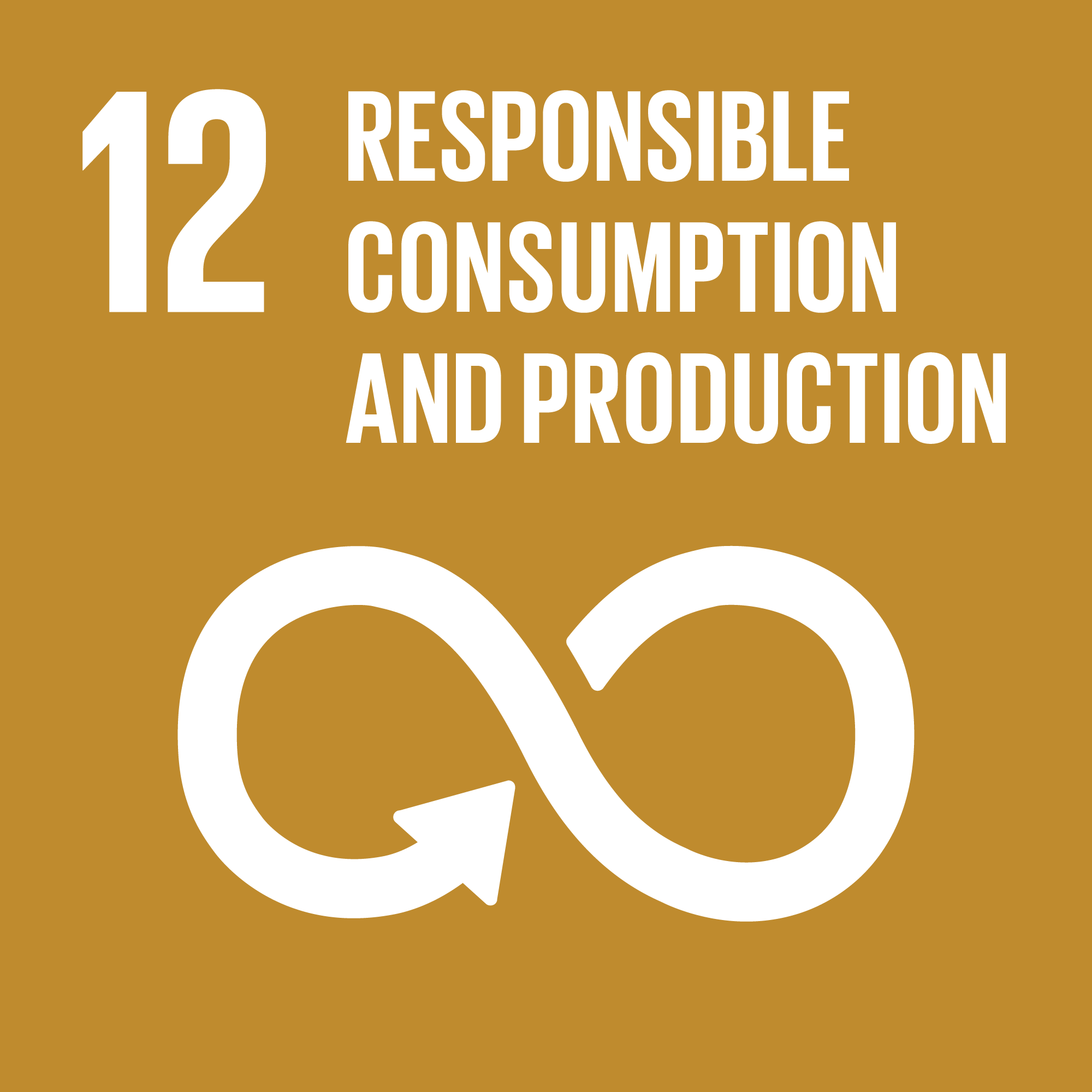 Icon of UN Social Development Goal (SDG) - Responsible Consumption and Production